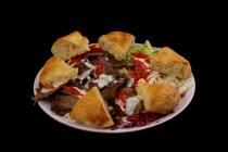 Gyros platter with veal